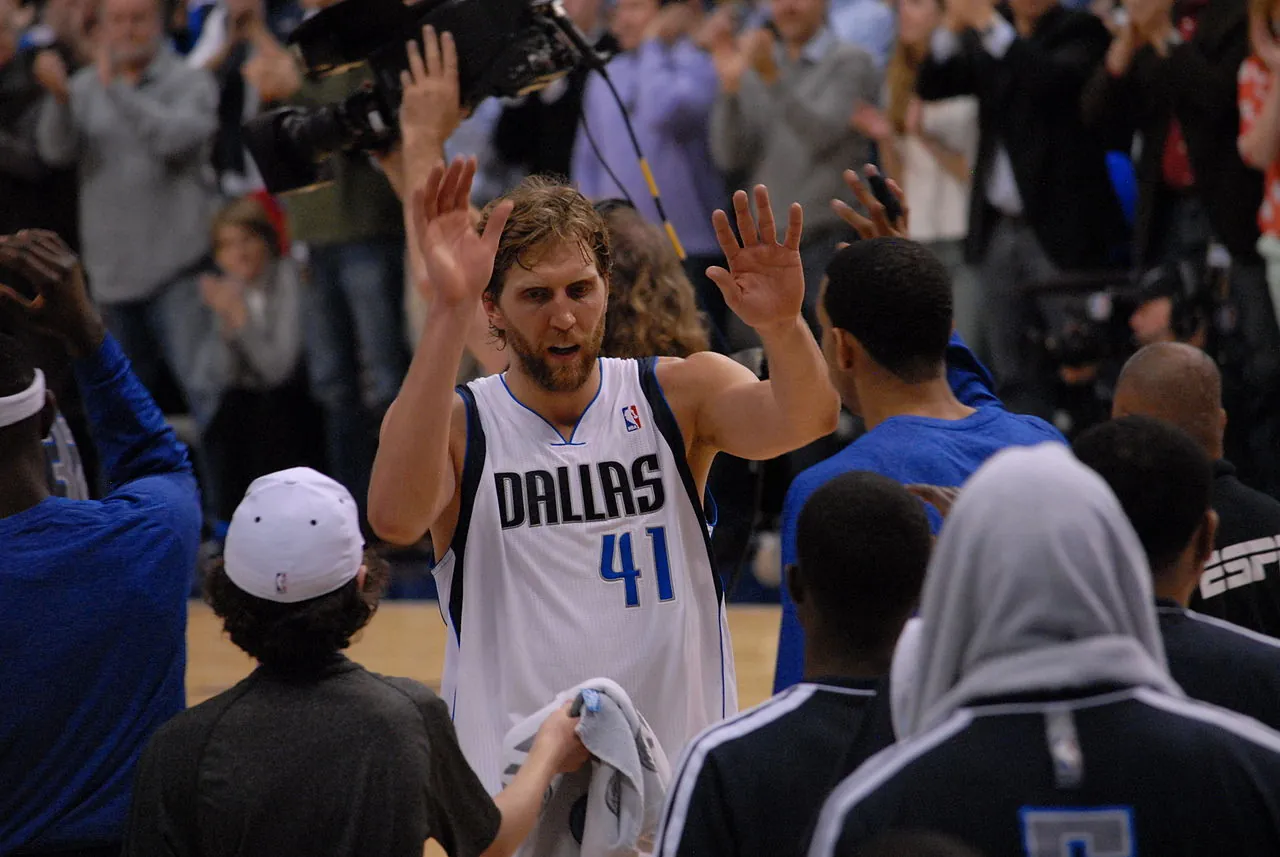 Mavericks retire no. 41 jersey of Dirk Nowitzki Image