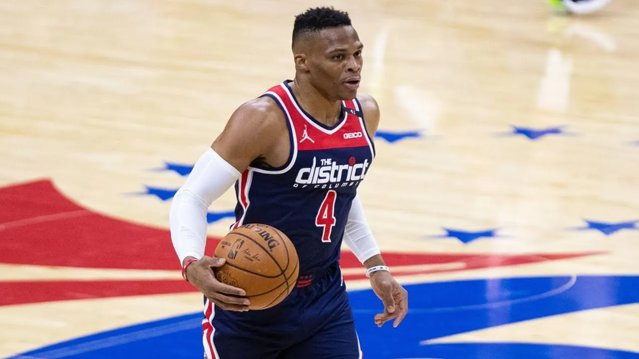 Russell Westbrook becomes first NBA player to have two career 20-assist and 20-rebound games Image