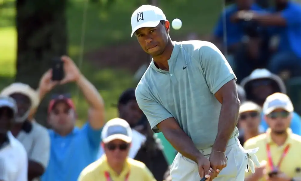 Tiger Woods records a career-worst performance at Augusta’s 12th hole Image