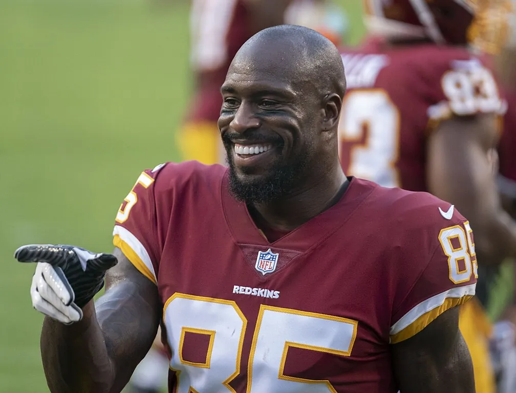Vernon Davis performing on American reality TV series Dancing with the Stars Image