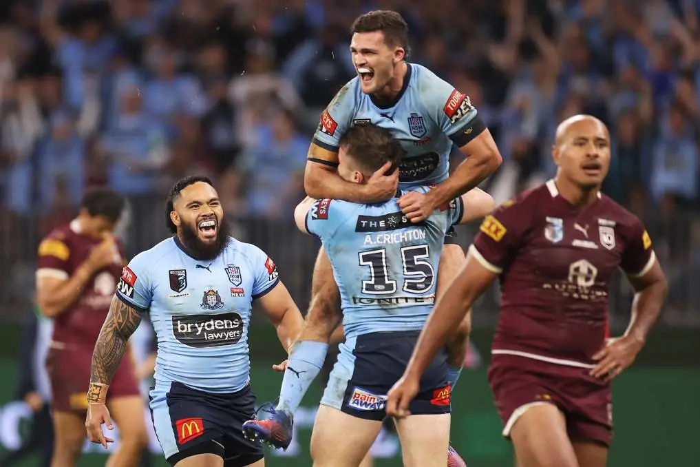 State of Origin: Blues rout Maroons 44-12 to keep series alive Image