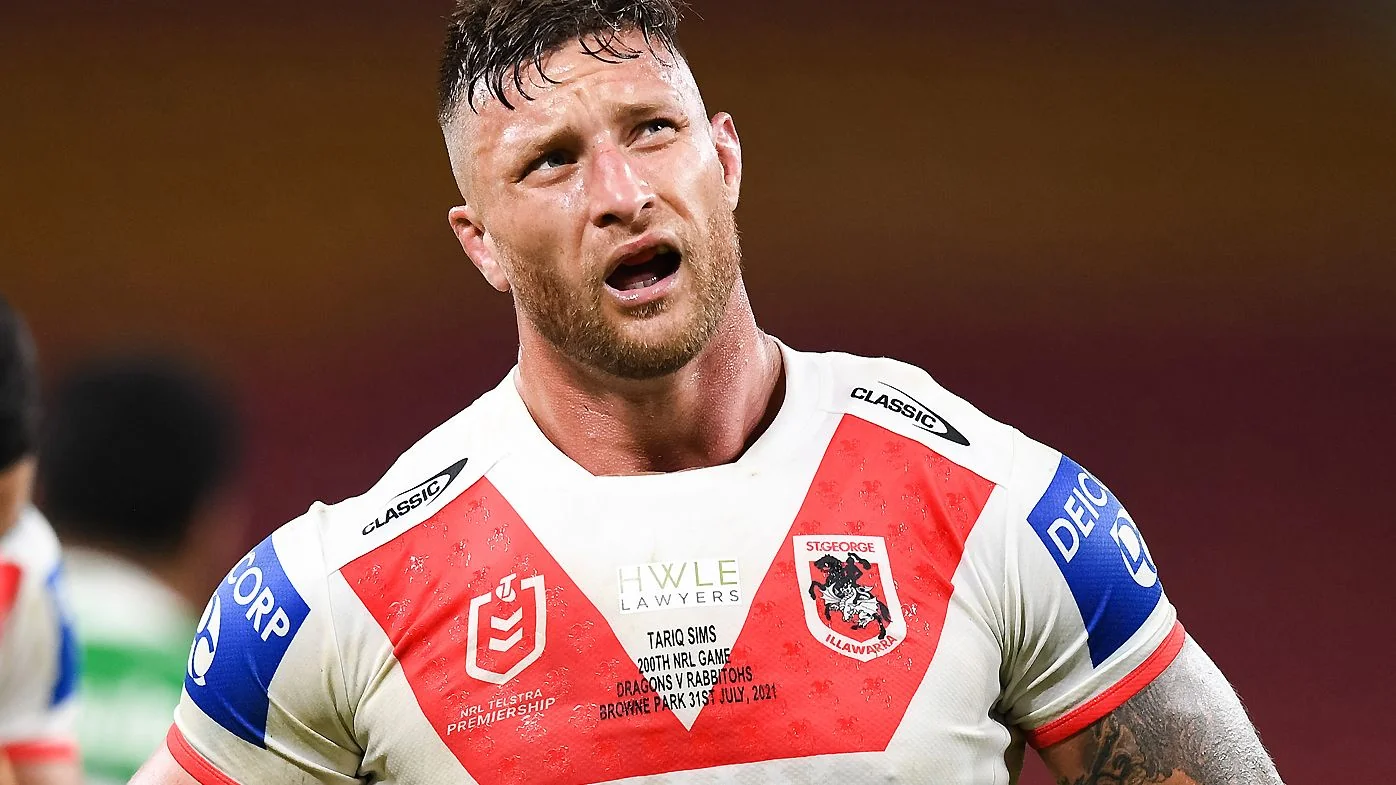 Tariq Sims tosses up options: Dragons’ unwanted Blues star already in talks with Roosters Image