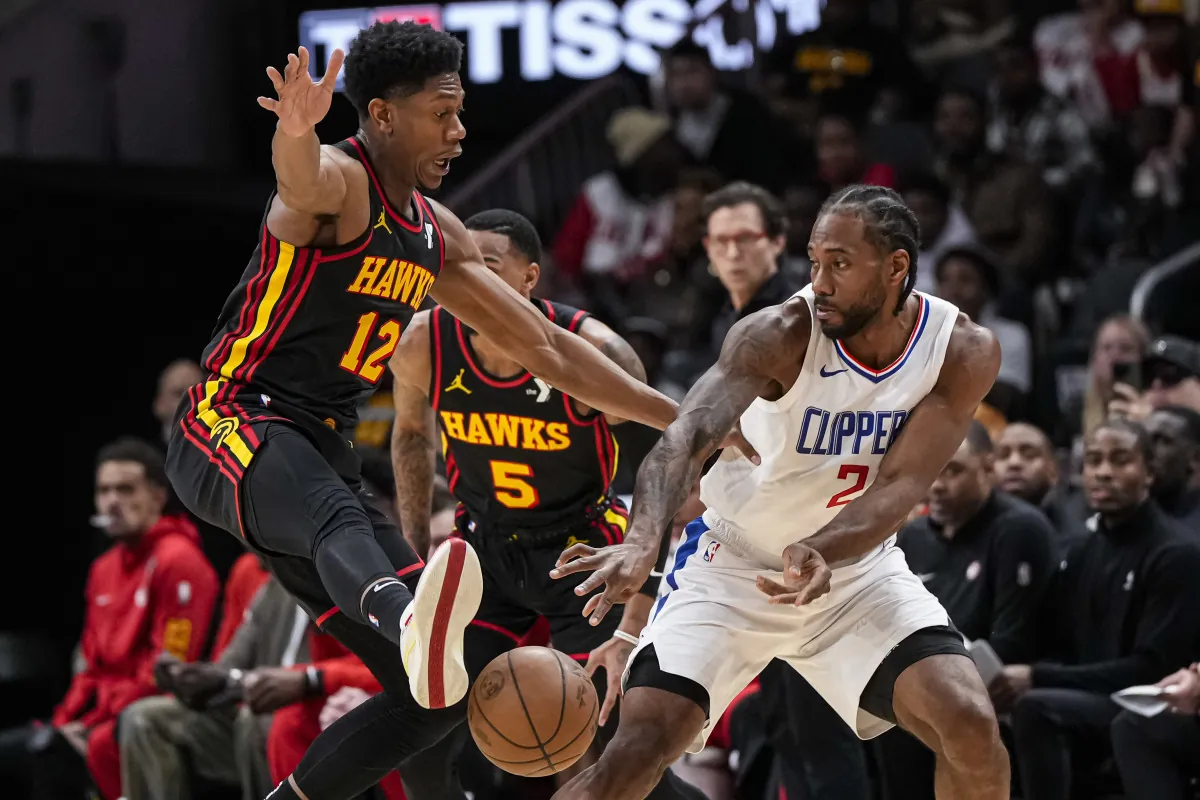 Leonard drops 36, Clippers prevail over Hawks in high-scoring affair Image