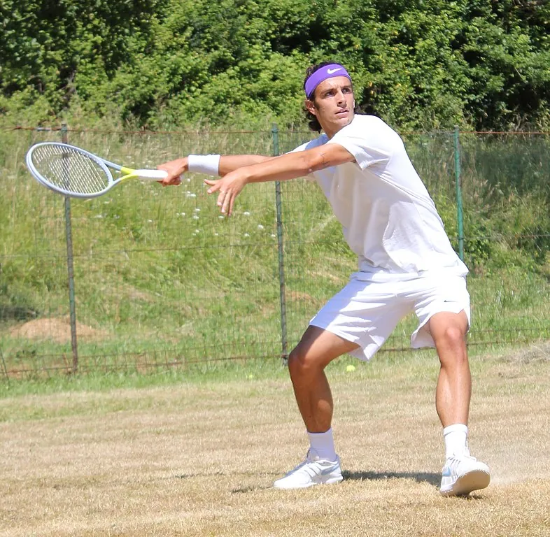 Should Lorenzo Musetti had been disqualified for kicking a tennis ball at a line judge? Image