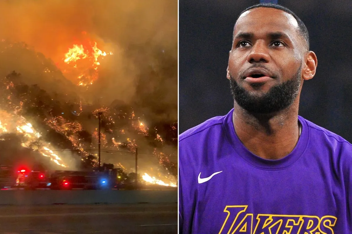 LeBron James Evacuates From $23m Home Due To The California Wildfires Image