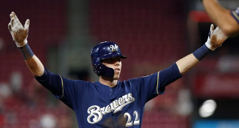 Brewers lose former NL MVP Christian Yelich for a month with a groin injury Image