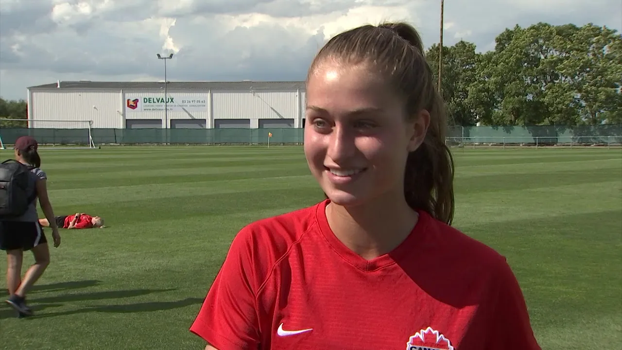 Canadian women’s soccer star Jordyn Huitema out for the year with a ruptured ACL Image
