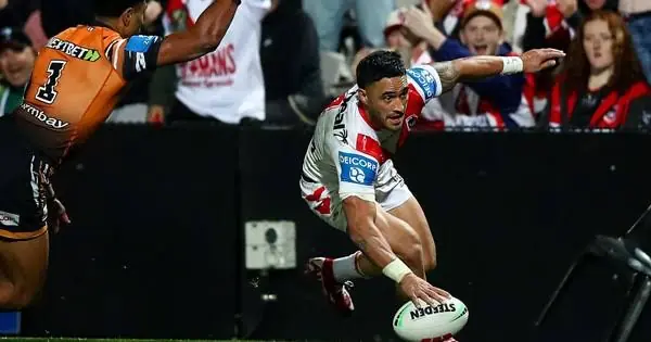 NRL: Wests Tigers vs Dragons – Stats, Match Insights & Our Tips Image