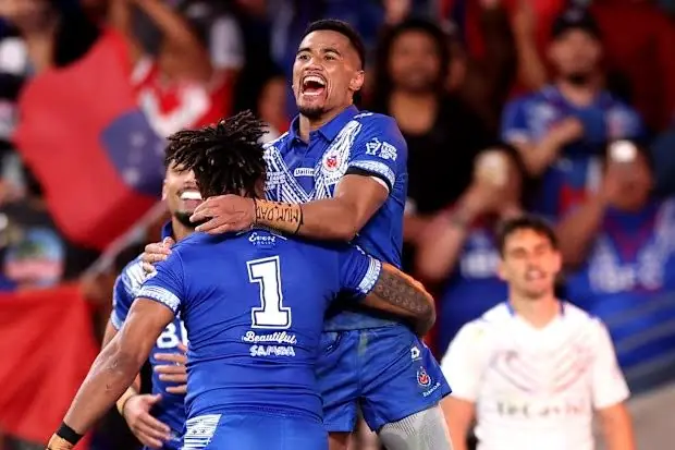 Sua Fa’alogo Scores Four as Samoa Thrash France 78-4 at World Cup Image