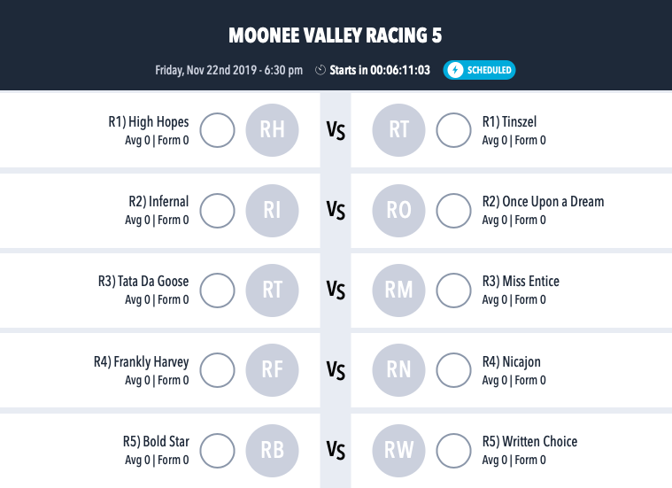 Moonee Valley Rapidfire Preview & Selctions