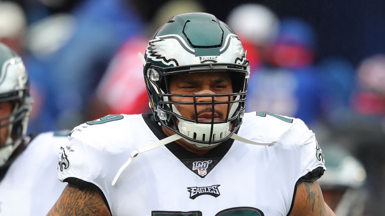 Eagles guard Brandon Brooks out for the season with a torn Achilles tendon