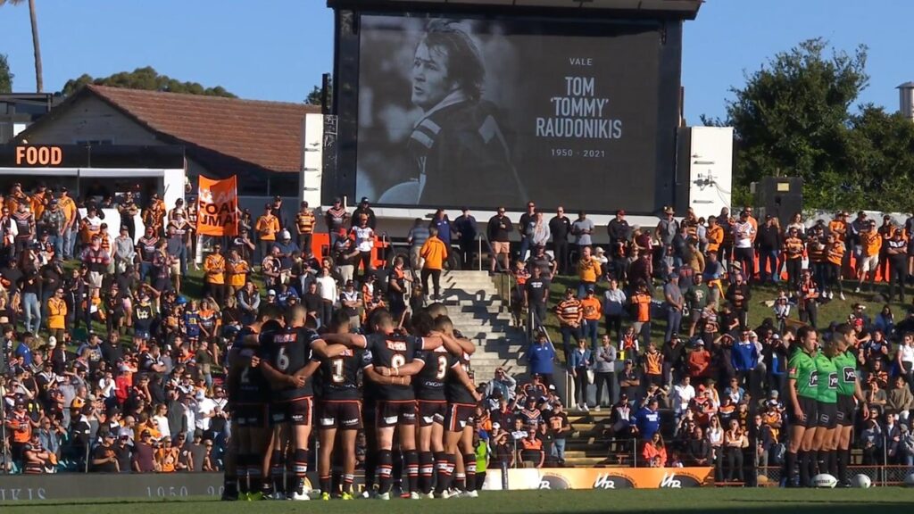 Leichhardt Oval was overloaded with Tigers fans out to pay tribute to Tommy Raudonikis.