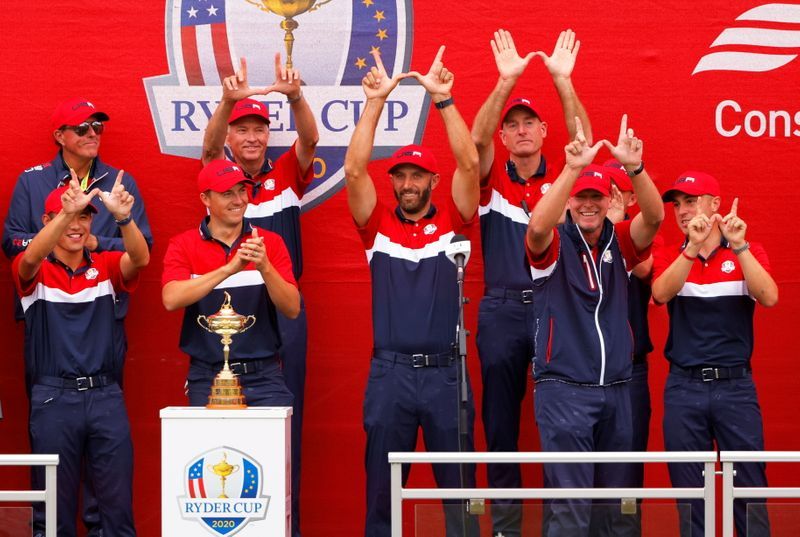 USA clobbering Europe 11-5 at 2020 Ryder Cup