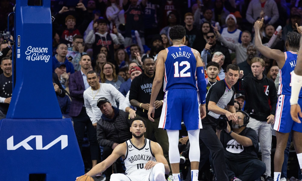 Injury-riddled 76ers upset Nets in Simmons homecoming