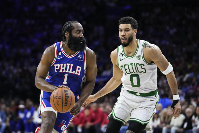 76ers survive Celtics in overtime thriller behind Harden’s 42, tie series 2-2