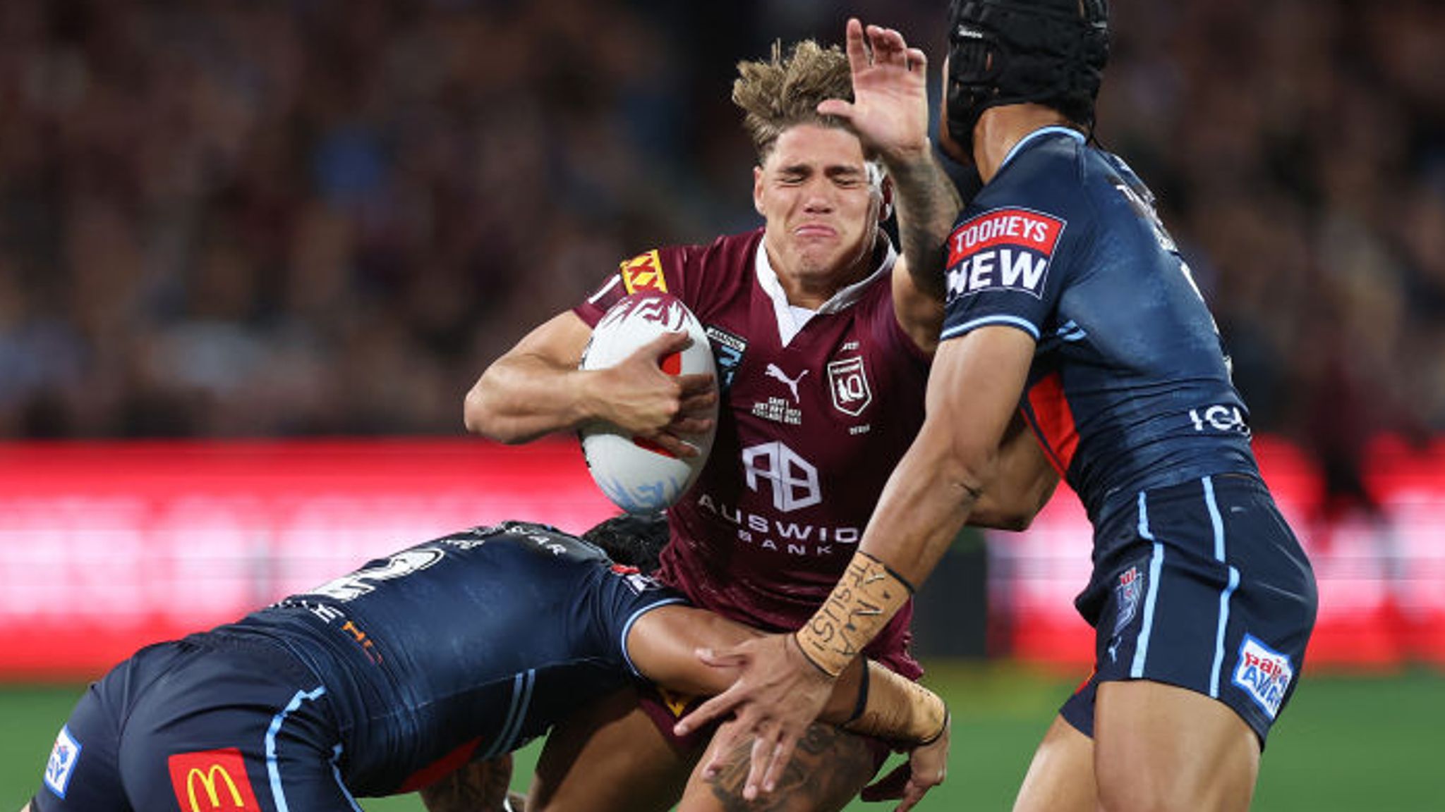 Gutsy Maroons storm home to take Origin I in Adelaide