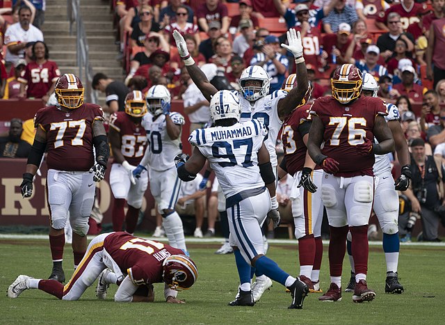 Colts defensive end Al-Quadin Muhammad suspended six games