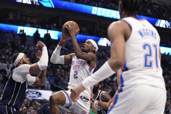 Thunder rally to down Mavs, ties series 2-2